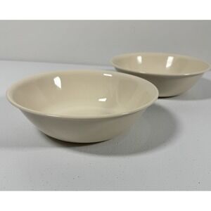 Vintage Corelle Sandstone Beige Serving Pasta Bowls Set of 2 Large 8.5"